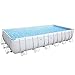 Produktbild Bestway Power Steel Frame-Pool, 732 x 366 x 132 cm, rechteckig, grau, 30.045 Liter, ohne Pumpe und Zubehör, Ersatzteil, Ersatzpool
