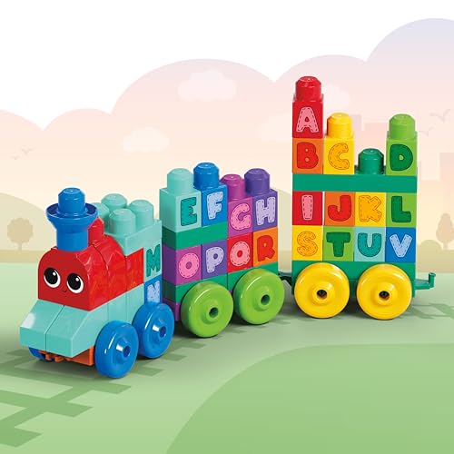 Mega Bloks Tren de aprendizaje ABC con ruedas para aprender el abecedario 3