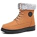 Winter Boots for Women Fashion Waterproof Snow Boot for Women Faux Fur Cozy Warm Insulated Winter Booties Lace Up Mid Calf Outdoor Shoes for Walking Hiking
