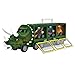 Giocattoli per camion di dinosauro set auto da stoccaggio modelli giocattoli da trasporto con musica per le auto da tiro per i giocattoli per auto