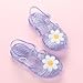 Imagen de HAOLEI Sandalias Niña Verano Mis Pedidos Sandalias de Suela Suave con Decoración Zapatos Romanos con Punta Cerrada Sandalia de Playa con Hebilla Ajustable Ligero Cómodo Cangrejeras Niña 2-9 Años