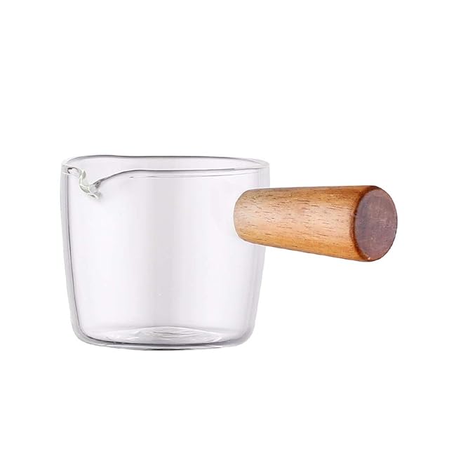 Forart Sauce Pan Small Saucepans Small Sauce Pot Milk Pan Butter Warmer Pot Anti-scalding Coffee Pot with Wooden
