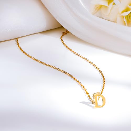 Image of Rubans Demi Fine Stainless Steel Alphabet Pendant CZ Gift for Women & Girls