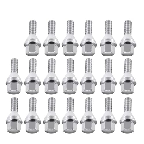 Tornillos M12x1.25 de llanta para Jeep Cherokee con acabado OE plateado 20uds