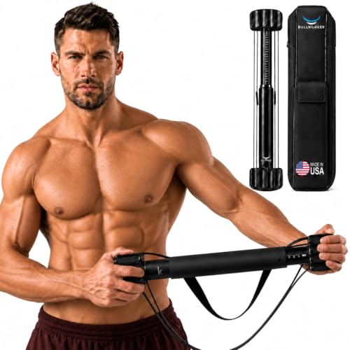 Bullworker X5 Pro 28" Isometric Exercise Equipment, Portable Home Gym Trainer with 0 to 150 lbs Resistance, Upper Body Workout, Chest, Arms, Back, Shoulder & Abs Gear for Men & Women