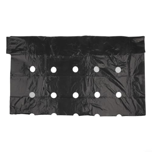 Pacciamatura per piante per giardinaggio domestico, copertura del terreno in PE con fori pretagliati da 40 mm, inibisce le erbacce e supporta una sana crescita delle piante (10 m x 0,95 m)