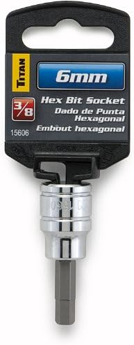Titan 15606 3/8-Inch Drive x 6mm Hex Bit Socket