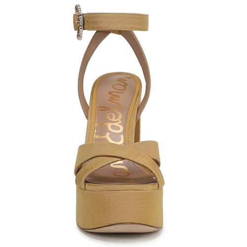 Sam Edelman Women's Savannah Glow Heeled Sandal Deep Mustard Crystal 8.5 M — view 2
