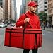 Extra large XXXL Insulated Food Delivery Bag Cooler Bags Keep Food Warm Catering Therma Catering Bag for doordash 22x14x13 Cooler Bags Therma Shopper hot XXXL warming RED Pizza 22w x 14 l x 13d