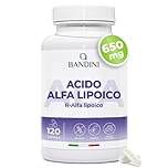 Bandini® Acido Alfa Lipoico 650 mg, 120 Capsule ad Alto Dosaggio ed a Rilascio Ritardato, Assorbimento Massimo, Antiossidante e Antinfiammatorio naturale, Fornitura da 4 Mesi, Vegan, ALA senza OGM