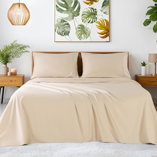 Image of SONORO KATE 100% Egyptian Cotton Sheets,1200 Series,King Size