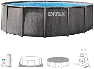 Intex 26742ND 4,57 m x 1,22 m Greywood Prism Frame Premium Pool Set (einschließlich Filter Pumpe, Safety Ladder, Bodencloth, Poolabdeckung) Intex 26742ND 4,57 m x 1,22 m Greywood Prism Frame Premium Pool Set (einschließlich Filter Pumpe, Safety Ladder, Bodencloth, Poolabdeckung) - 1