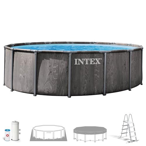 Intex - 26742ND - Kit Piscine Baltik Ronde Tubulaire 4,57 x 1,22