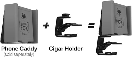 Miniatura 3 de Soporte para cigarros Desert Fox Golf Phone Caddy – Se desliza en la parte inferior del organizador de teléfono para sostener tu cigarro – Capacidad