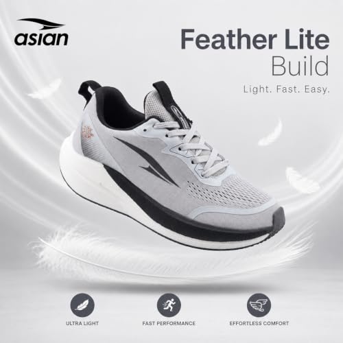 Image of ASIAN Hypercushion Carbon-13 Men's Running Shoes | Lightweight Memory Foam Shoes with Breathable Mesh Upper