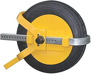 KingSaid Wheel Clamp Wheel Lock Trailer Lock Extendable Heavy Duty 13" - 15" Steel Car Van Safety Anti Theft Deterrent for Caravan Trailer Cars Small Wheel with 2 Keys