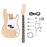 The FretWire DIY Electric Bass Guitar Kit - DIY Build Your Own Guitar, Guitar Setup Kit, DIY guitar Kit for Beginners and Professionals (P Bass)