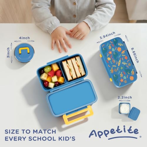 Bento Lunch Box for Kids With 8oz Food Thermo,BPA-Free for School by Fomazi - Used condition - Image 2