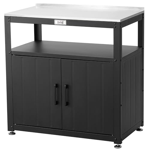 Image of Feasto Garden Potting Bench with Storage Cabinet