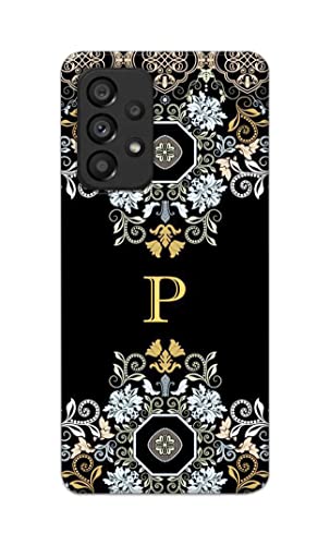 Image of Printed Hard Back Cover Case for Samsung Galaxy A53 5G Back Cover (Alphabet P) -1803