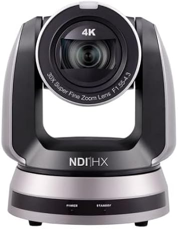 Lumens VC-A71PNB PTZ Camera, Black, 4K UHD Resolution, 30x Optical Zoom, 12x Digital Zoom, Built-in Tally Light, Supports PoE, Compatible with NDI/HX Networking Format, 1/1.8 9.17 MP CMOS Sensor