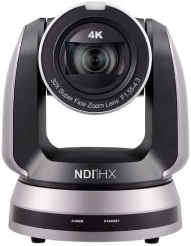 Lumens VC-A71PNB PTZ Camera, Black, 4K UHD Resolution, 30x Optical Zoom, 12x Digital Zoom, Built-in Tally Light, Supports PoE, Compatible with NDI/HX Networking Format, 1/1.8 9.17 MP CMOS Sensor