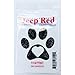 Deep Red Stamps 3X405516 Cling Stamp, 2" x 2", Pawprint