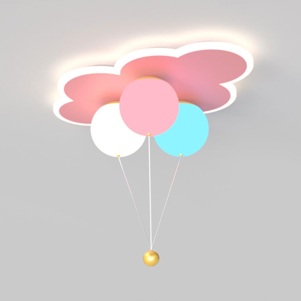 Plafonnier design ballon rose pour éliminer la peur du noir et décorer le plafond des petits