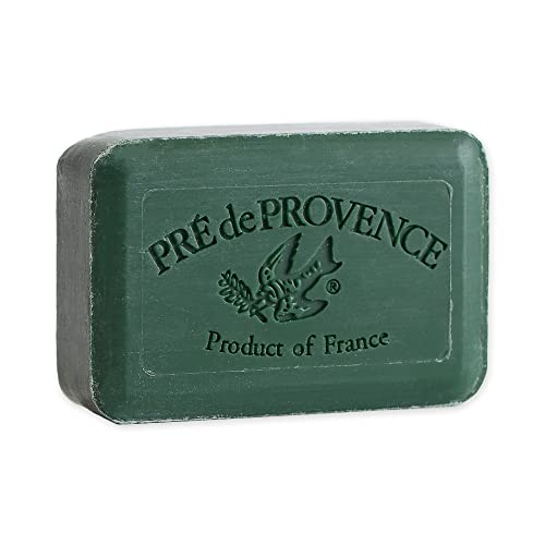 Image of Pre de Provence Artisanal Soap Bar, Enriched with Organic Shea Butter, Natural French Skincare, Quad Milled for Rich Smooth Lather, 8.8 Ounce, Noble Fir