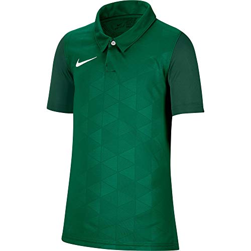 Nike Trophy IV Jersey SS Maillot Enfant Pine Green/Gorge Green/(White) FR: S (Taille Fabricant: S)