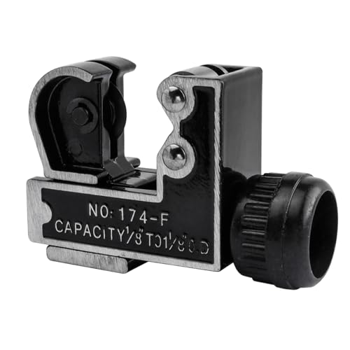 Treki Mini Cortador de Tubos 3-28mm Herramienta de Corte de Tubos de Aluminio Latón PVC y Acero Inoxidable Cortatubos de Cobre para Trabajos de Plomería Calefacción Reparaciones de Automóviles