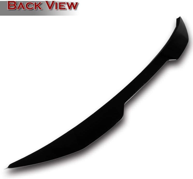 W-Power, ABS V-Style Rear Trunk Spoiler Wing, Compatible with 2016-2023 Nissan Maxima, Rear Spoiler, Exterior Replacement Part (Pearl Black)