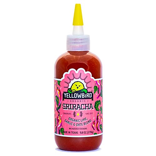 Oraganic Blue Agave Sriracha by Yellowbird Foods, All Natural, Non-GMO, 9.8 oz bottle