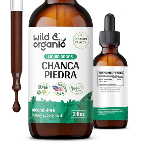 Wild & Organic Chanca Piedra Stone Breaker Drops - Kidney Support - 2 fl oz