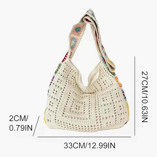 Bolso pequeño de playa tejido para mujer estilo boho miniatura 7