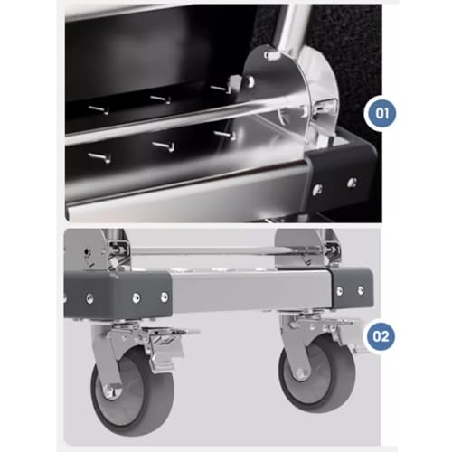 Carretilla plegable de acero inoxidable para carga miniatura 3