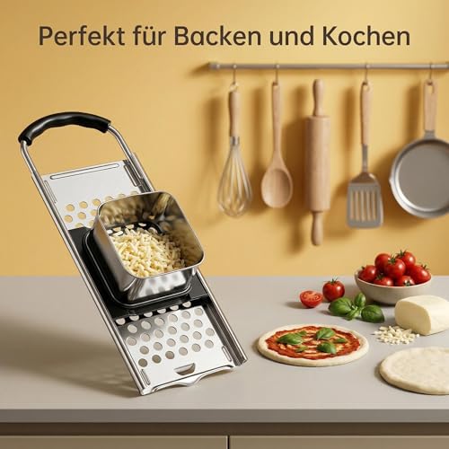 Foto von Spätzlehobel Edelstahl, Spätzlepresse mit Teigschlitten, Spätzlesieb, Spätzlereibe Ist Spülmaschinenfest, Spätzle Set, Spätzlepresse Spätzlesieb, für Selbstgemachte Spätzle und Knöpfle