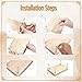 Book Press, Wooden Book Press Book Binding, Portable Binding Press for Binding Machine, Bookbinding Supplies for DIY Bookbinding Easy Assemble(11.6 x 7.9 Inch)