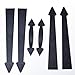 Garage Door Decorative Hardware, Large Door Faux Magnetic Windows All Season Weather Resistant Non-Fade PVC Small Panels Kits for Metal Garage Door (Garage Door Decor Kit (4 Hinges + 2 Handles))