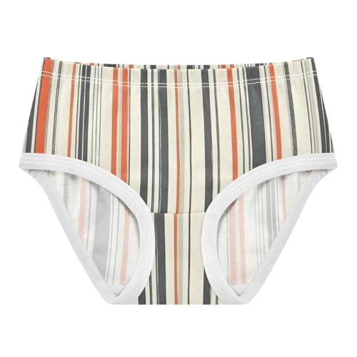 All Seasons Girls' Panties Breathable Toddler Underwear for Kid Color Block Striped Pattern in Sizes 2T,3T, 4T, 5T, 6Y and 8Y