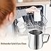 HULISEN Milk Frothing Pitcher, 6.8oz/200ml Stainless Steel Milk Frother Cup, Small Steaming Pitcher for Espresso Machine, Latte Art Pour Cup