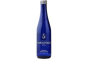 Saratoga Spring Water in a 12-Pack of 12-Ounce Glass Bottles: Hydrate with Pristine Mineral Goodness