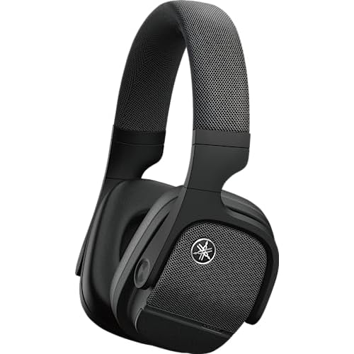 Yamaha YH-L700A kabelloser Over-Ear Kopfhörer mit 3D Sound Field schwarz – Advanced Active Noise Cancelling Kopfhörer mit 34 h Akkulaufzeit und Freisprechfunktion
