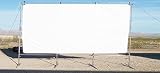 20' x 30' Outdoor Standing Home Theater Personal Drive in Projection Movie Screen Kit 1 3/8" Fitting