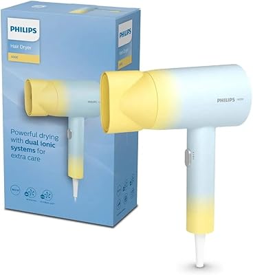 BHD399/00 Mineral Ionic Care to Lower UV Damage Hair Dryer - Blue & Yellow