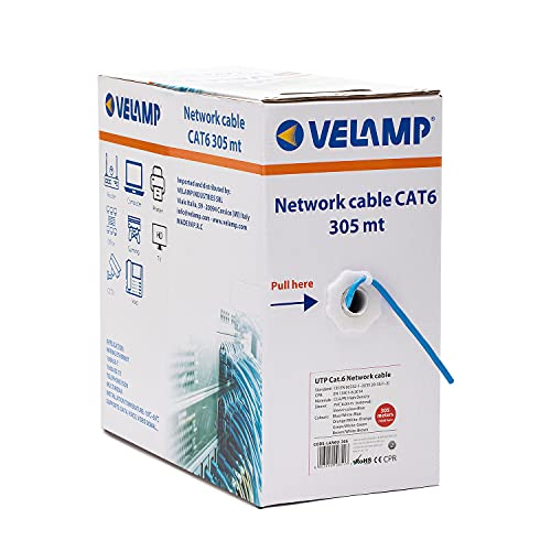 Cable de Red CAT6 UTP 305mt en Caja de extracción