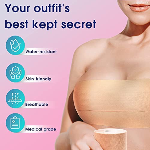 ANESHA Boob Tape, Replace Your BraInstant Breast Lift Tape for Breast