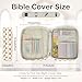 Bible Study Kit Quilted Protective Portable Bible Cover with Pens & Notes & Ruler for Men Women, Yellow