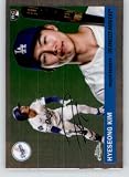 2025 Topps Chrome Platinum Baseball Card #360 Hyeseong Kim RC Rookie Card Los Angeles Dodgers