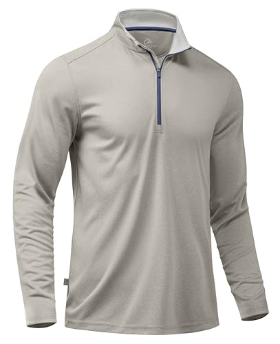 Obla Golf Quarter Zip Pullover for Men Mock Neck Sweatshirt